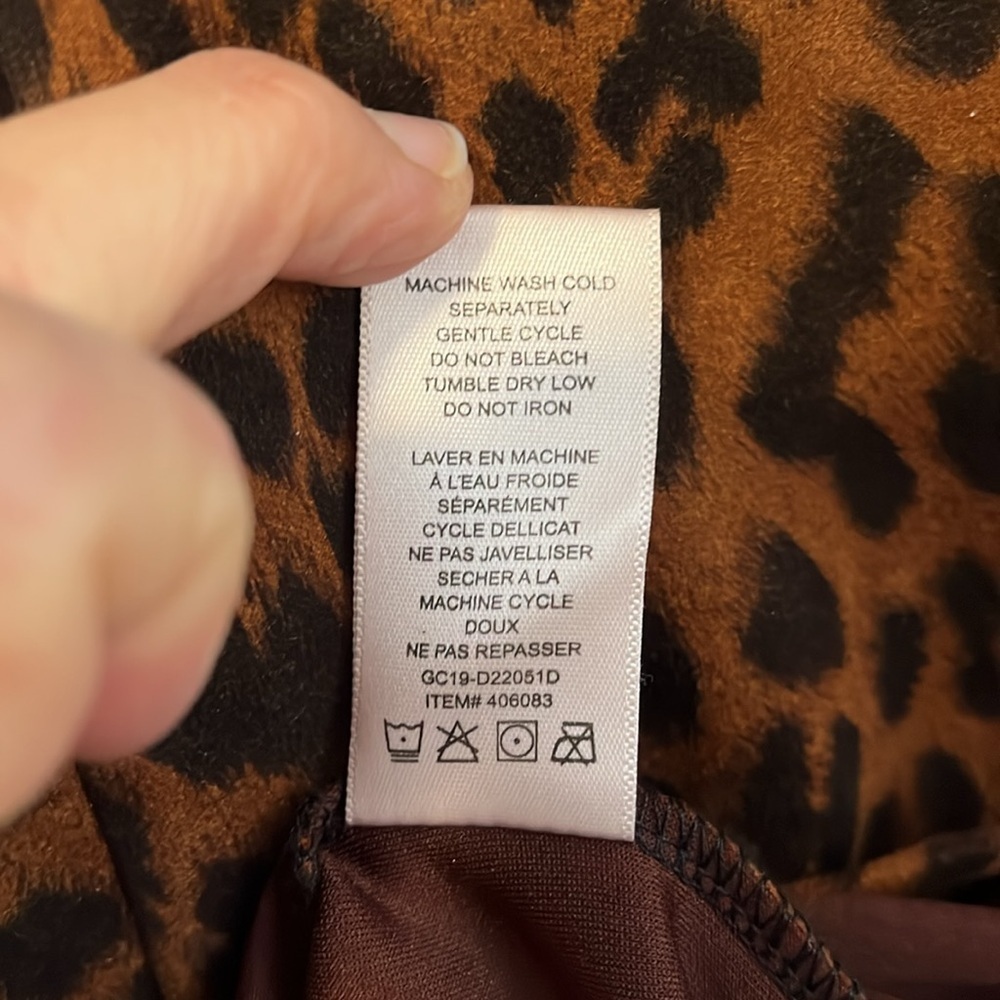 GUILLAUME NWOT Sleeveless Classic Leopard Print Fitted Tank Dress, Size S - Picture 12 of 12